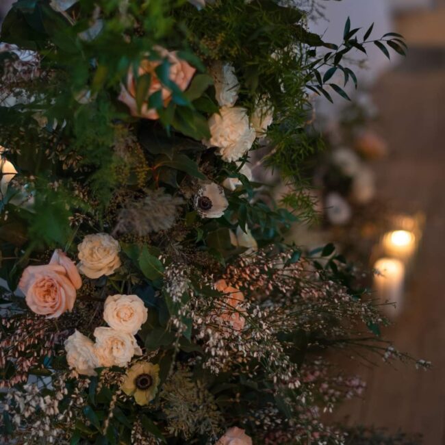 Floral column detail